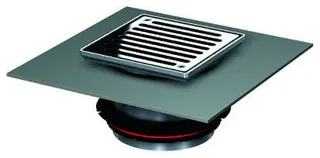 ACO Aufsatzstück Variant-CR 148x148/ K3 V2A/rutschh./Schlitzrost V2A verschraubt