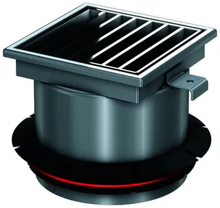 ACO Aufsatzstück Variant-CR M125 200x200/V2A/Stegrost V2A lose eingelegt