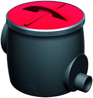 ACO Probenahmetopf DN 200/aus PE Abgang waagr.
