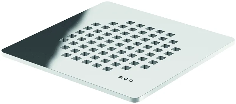 ACO Junior Design-Rost 187x187 Design: quadrato/ E-poliert/Klasse L15