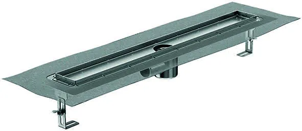 ACO ShowerDrain E+ Duschrinne DN50/VA 800x80/1,5 Grad/0,6l/s/FL.Hori/WS50