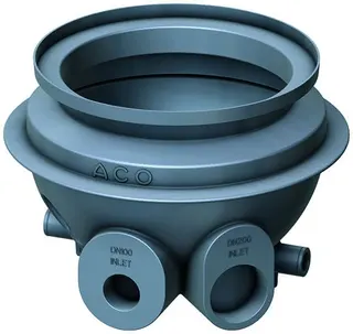 ACO Probenahmeschacht 800 DN 100 Gefällesprung 33 mm/ohne Aufsatz