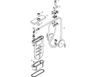 Hansgrohe Wannenrandset sBox square Axor chrom – Bild 4