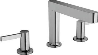 Hansgrohe 3-Loch Waschtischarmatur 110 Finoris mit Push-Open Ablaufgarnitur chrom – Bild 2