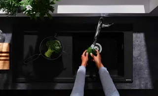Hansgrohe Einbauspüle 450 mit Abtropffläche S514-F450 steingrau – Bild 4