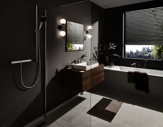 Hansgrohe 4-Loch Wannenarmatur Vivenis F-Set Wannenrandmontage mit sBox chrom – Bild 3