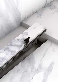 Hansgrohe RainDrain Rock Duschrinne 700 mm kürzbar und befliesbar – Bild 5