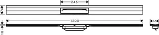 Hansgrohe RainDrain Flex Duschrinne 1200 mm kürzbar für Wandmontage BBC – Bild 5
