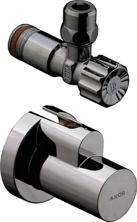 HG Eckventil Axor PGO mit Schuber und Quetschverschraubung
