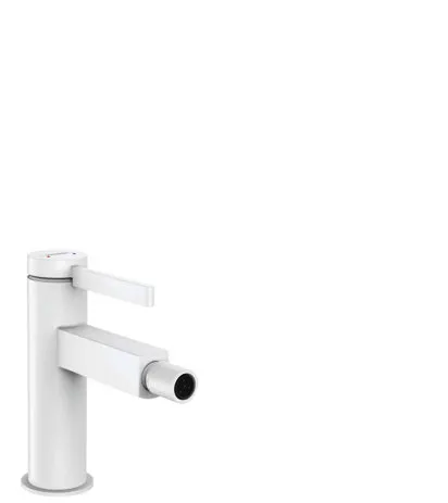 Hansgrohe Bidetmischer Finoris mit Push-Open Ablaufgarnitur mattweiss