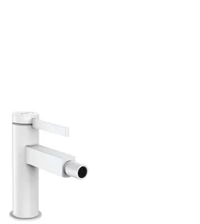 Hansgrohe Bidetmischer Finoris mit Push-Open Ablaufgarnitur mattweiss – Bild 2