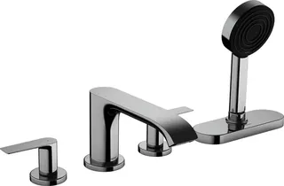 Hansgrohe 4-Loch Wannenarmatur Vivenis F-Set Wannenrandmontage mit sBox chrom
