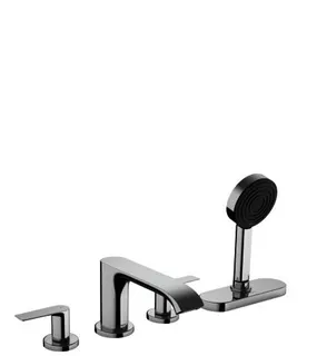 Hansgrohe 4-Loch Wannenarmatur Vivenis F-Set Wannenrandmontage mit sBox chrom – Bild 2