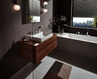 Hansgrohe 4-Loch Wannenarmatur Vivenis F-Set Wannenrandmontage mit sBox chrom – Bild 5