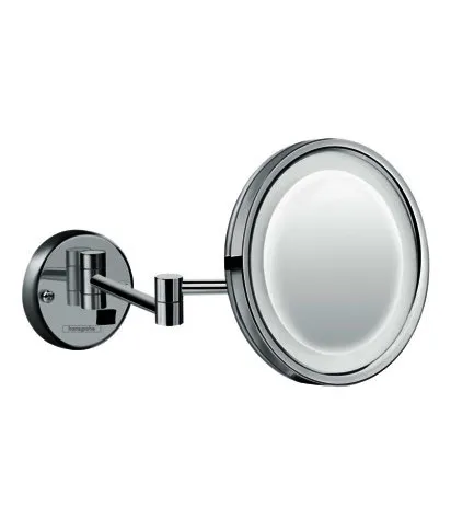 HG Rasierspiegel Logis Universal chrom mit LED Licht