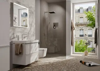 Hansgrohe Xarita E Spiegel 800/50 mit LED Beleuchtung IR Sensor Mattweiß – Bild 4