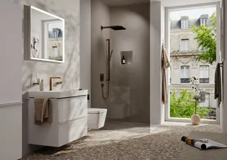 Hansgrohe Xarita E Spiegel 800/50 mit LED Beleuchtung IR Sensor Mattweiß – Bild 5