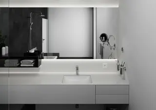 Hansgrohe Waschtischmischer 100 Vernis Shape Metall Ablauf chrom – Bild 5
