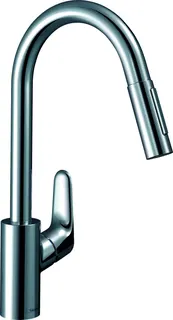 Hansgrohe Spültischmischer 240 Focus M41 Ausziehbrause 2jet sBox edelstahl-optik – Bild 2