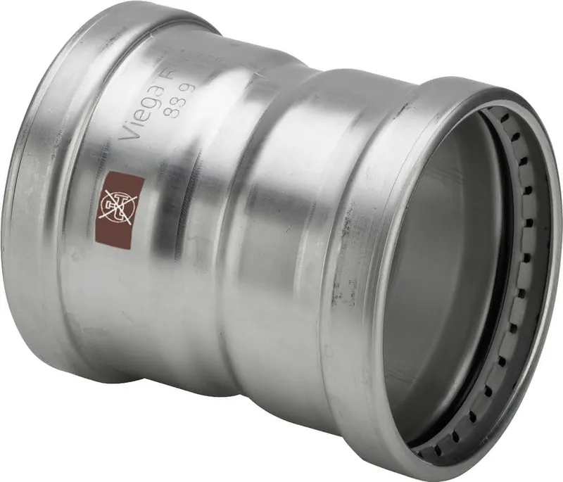 Viega Muffe mit SC Temponox XL 1715XL in 108,0mm Stahl nichtrostend