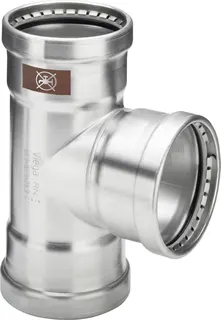 Viega T-Stück mit SC Temponox XL 1718XL in 76,1x54x76,1mm Stahl nichtrostend