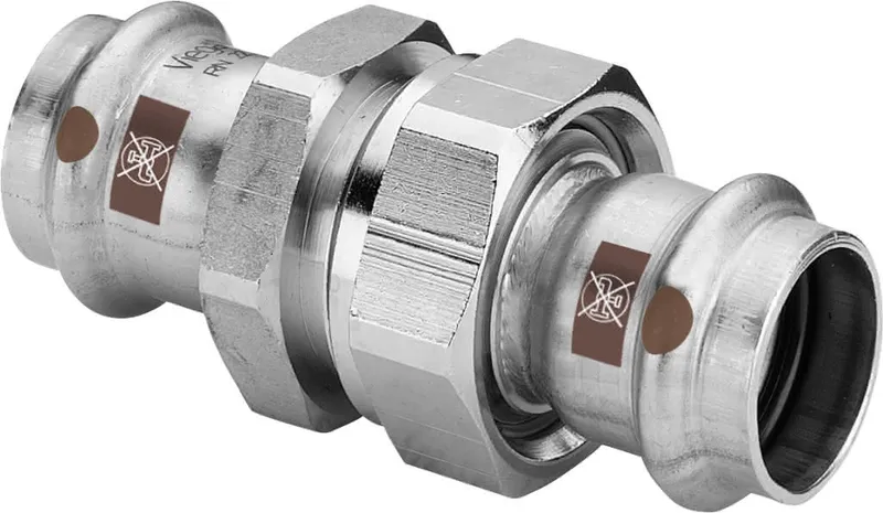 Viega Verschraubung mit SC Temponox 1760 in 35mm Stahl nichtrostend