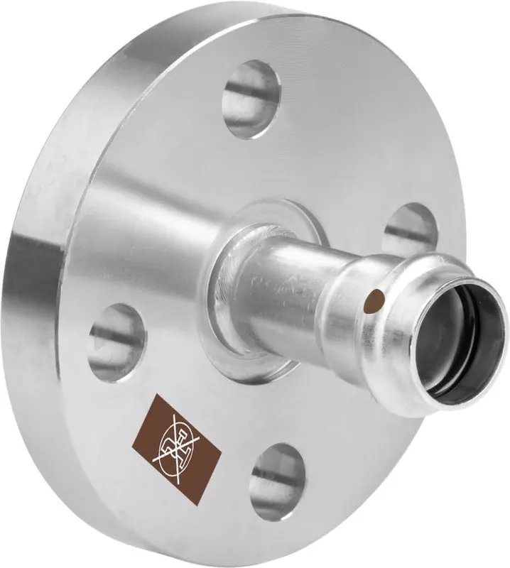 Viega Flanschübergang mit SC Temponox 1759 in 35mm Stahl nichtrostend