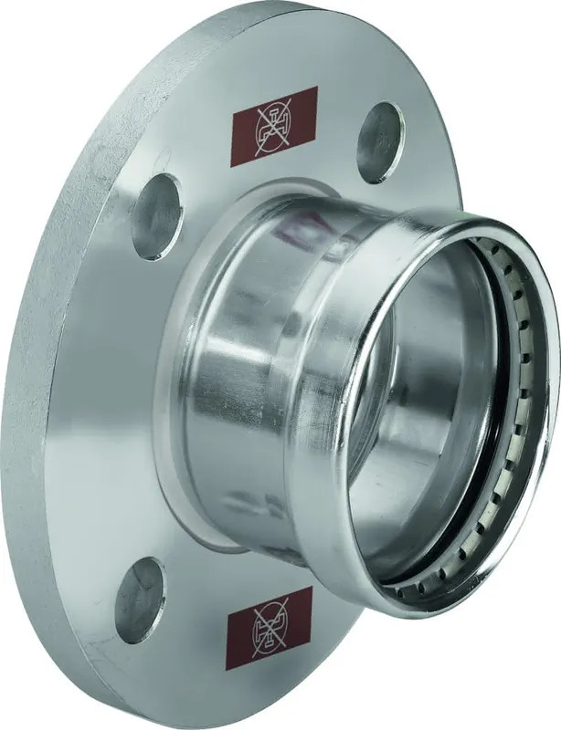 Viega Flanschübergang mit SC Temponox XL 1759.1XL in 108,0mm Stahl nichtrostend