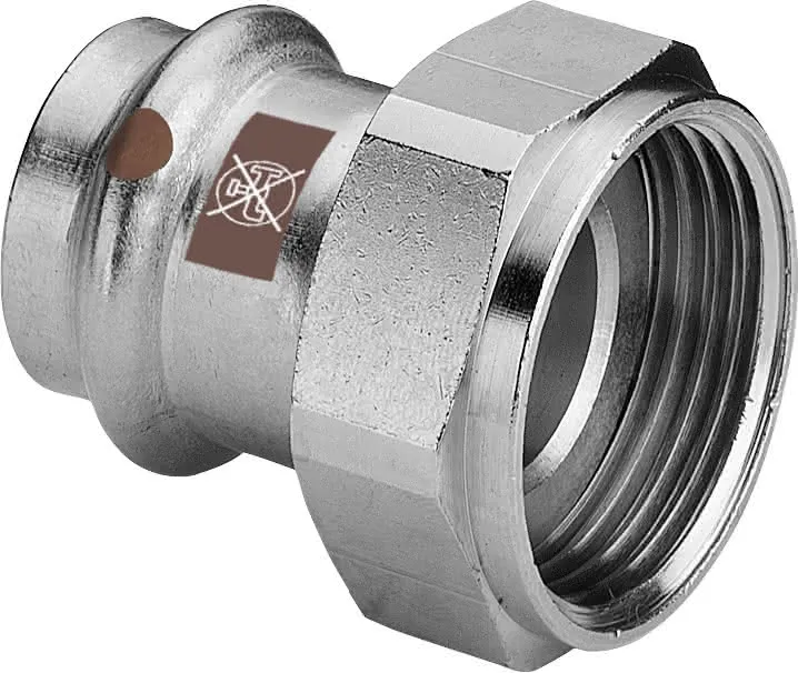 Viega Verschraubung mit SC Temponox 1763 in 22mmxG3/4 Stahl nichtrostend