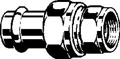 Viega Verschraubung mit SC Temponox 1762 in 54mmxRp2 Stahl nichtrostend – Bild 2