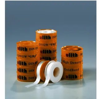 PTFE Gewindedichtband High Density 12m-R GoldBand -240 Grad bis +260 Grad Celsius