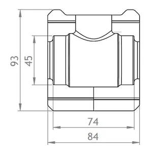 GWK EPP-Box Serie KH DN25 silbergrau für Kugelhahn mit T-Griff mit IG – Bild 2