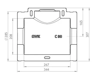 GWK ES-Box Serie C KSB DN80 für Absperrventil Boa-Compact – Bild 2