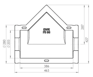 GWK ES-Box Serie FS Ari DN80 für Schmutzfänger Ari 050 / 059 – Bild 2