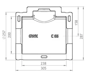 GWK ES-Box Serie C KSB DN65 für Absperrventil Boa-Compact – Bild 2