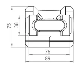 GWK EPP-Box Serie KH-F DN20 silbergrau f. Kugelhahn m. kurzer Spindel u. IG – Bild 2