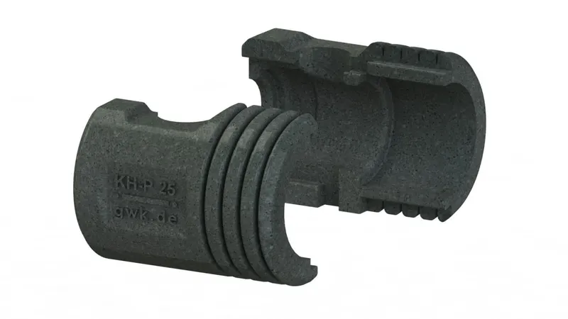 GWK EPP-Box Serie KH-P DN25 silbergrau für Pumpenkugelhähne