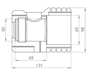 GWK EPP-Box Serie KH-P DN25 silbergrau für Pumpenkugelhähne – Bild 2