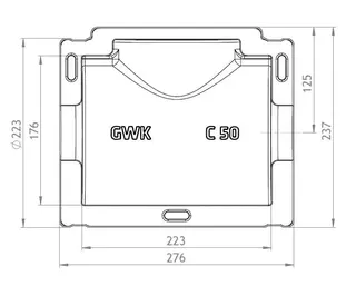 GWK ES-Box Serie C KSB DN50 für Absperrventil Boa-Compact – Bild 2