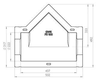GWK ES-Box Serie FS Kemper DN100 für Freistrom-Absperrventil 135 01 – Bild 2