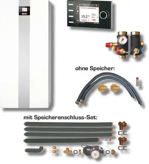 Wolf Paket Gasbrennwertkessel TGB-2-30 Mischerkreis, Anschluss-Set Speicher, BM