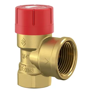 comfort-Membran-Sicherheitsventil A22 Eckform DN 20 (3/4") 3 bar aus Messing