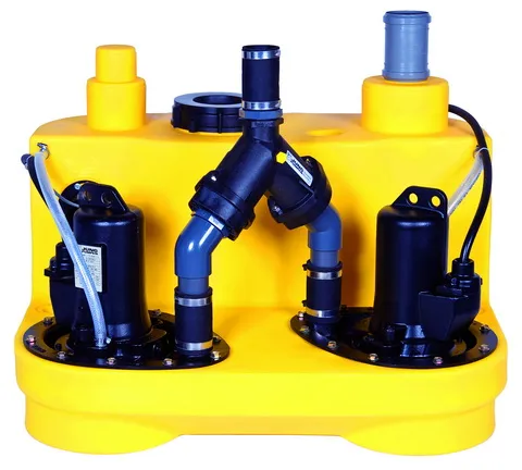 Jung Pumpen FÄKALIENHEBEANLAGE COMPLI 1008/2 M 400 V MIT MULTICUT SCHNEIDSYSTEM