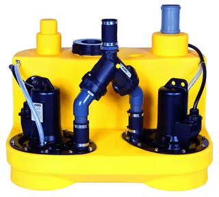 Jung Pumpen FÄKALIENHEBEANLAGE COMPLI 1008/2 M 400 V MIT MULTICUT SCHNEIDSYSTEM
