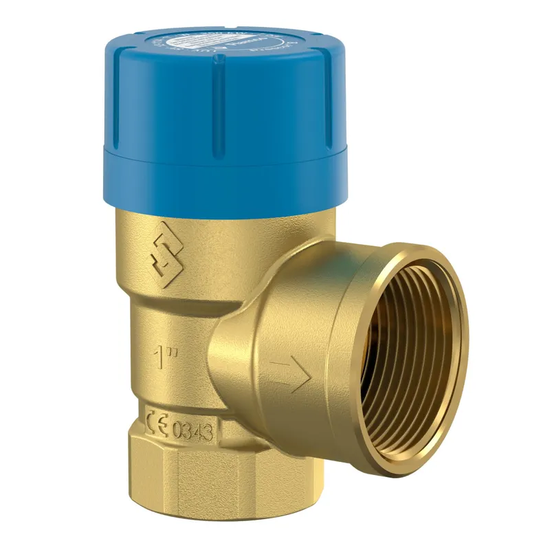 comfort-Membran-Sicherheitsventil A22 Eckform DN 25 (1") 8 bar aus Messing