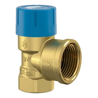 comfort-Membran-Sicherheitsventil A22 Eckform DN 20 (3/4") 10 bar aus Messing