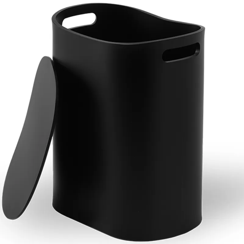 Decor Walther Wäschehocker ALL IN Acryl schwarz-matt