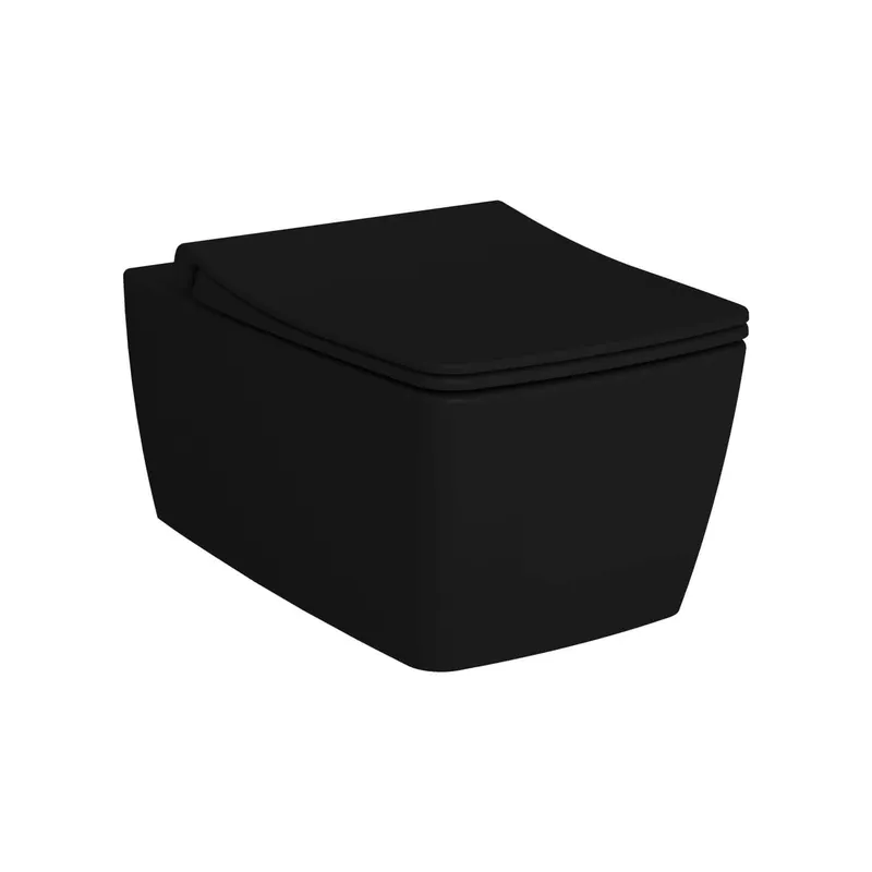 VitrA Tiefspül-Wand-WC Flush 2.0 Metropole 360 x 560 mm V-Fit 2.0 Schwarz Matt
