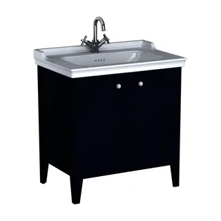 VT Set Waschtisch + Unterschrank Valarte 795 mm 2 Türen Stahlblau