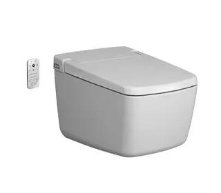 Dusch-Wand-WC V-Care Prime Lite Duroplast Weiß Hochglanz VitrA Clean